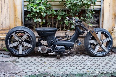 Custom MC med mopedmotor