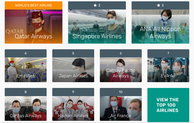 Topp 10 - Screenshot fra Skytrax