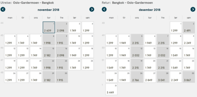 Tur- retur November - Desember