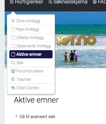 Aktive innlegg