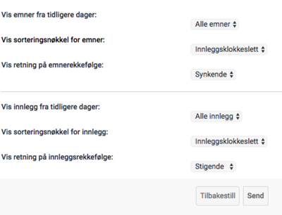 Rediger visningsalternativer